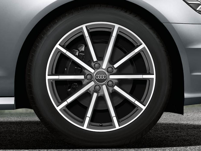 10-eget design, mat titaniumoptik (8,5J x 19"), Audi Sport